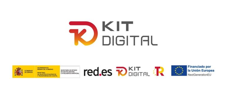 Logos de kit digital, gobierno d estaá y UE