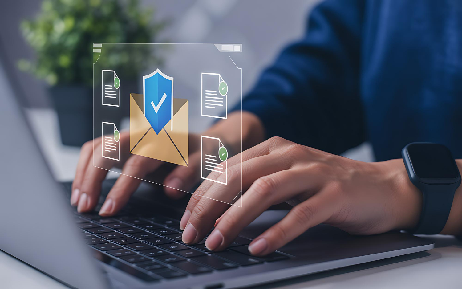 Sistema de autenticación de correo electrónico con verificación DMARC y protección contra phishing